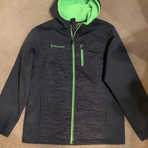 Boys Free Country windbreaker with hoodie